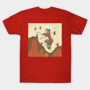 Minoan Saffron Gatherer illustration T-Shirt
